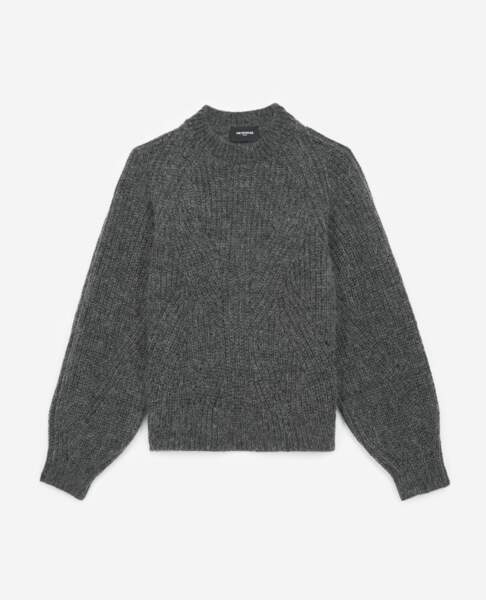 THE KOOPLES - Pull gris manches bouffantes, 195€