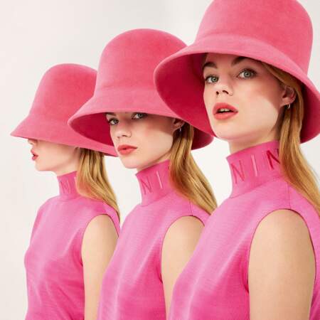 La campagne du nouveau parfum de Nina Ricci "Nina Rose" avec la mannequin hollandaise Estella Boersma