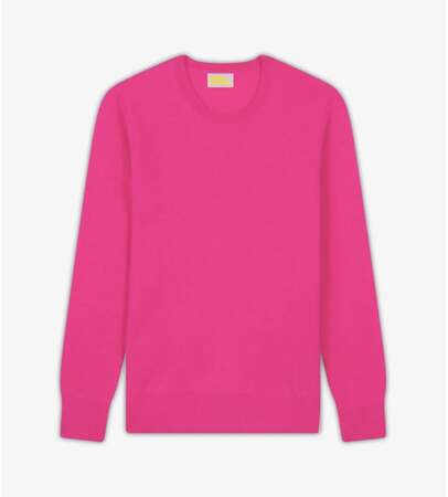 Pull en cachemire rose, 99 €, From Future 