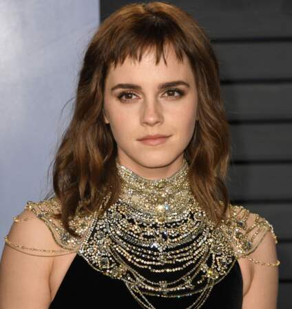 Emma Watson: ondulations + mini frange