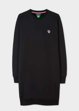 Robe Femme en Coton Bio Noir avec Logo « Zèbre », 150€, Paul Smith