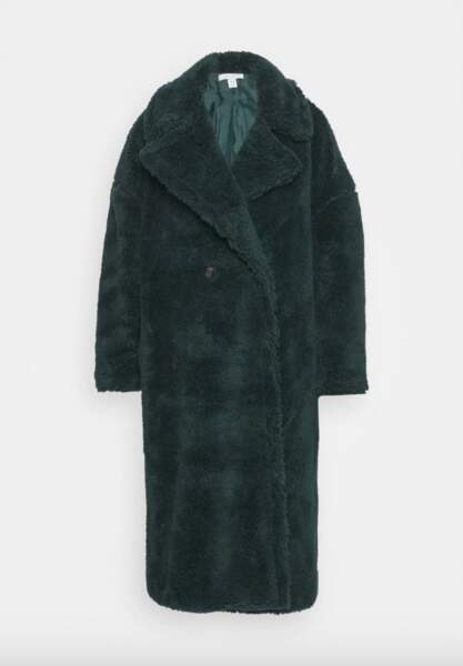 Manteau long en fausse fourrure, 109,99€, Topshop sur Zalando 