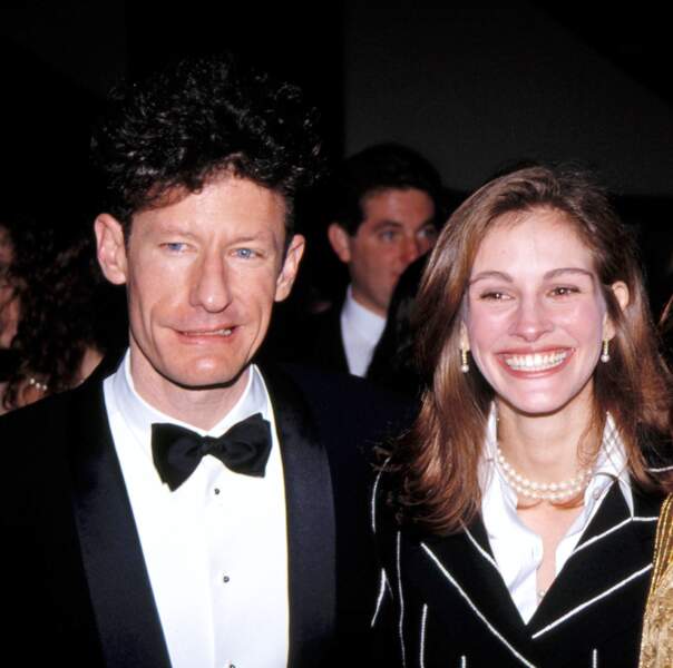 Julia Roberts et son premier mari le chanteur Lyle Lovett en 1993