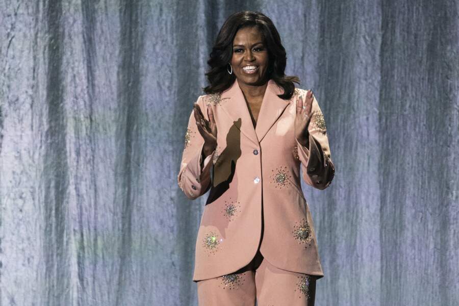 Michelle Obama, à Copenhague, le 9 avril 2019. 