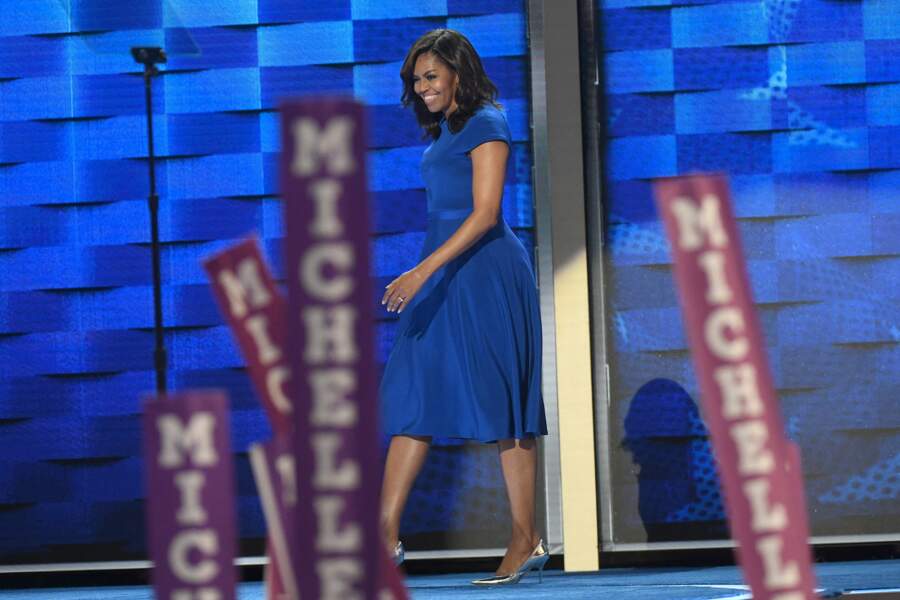 Michelle Obama, lors de la Convention des Démocrates à Philadelphie, le 26 juillet 2016. 