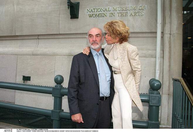 Sean Connery et sa femme Micheline Roquebrune en 2000