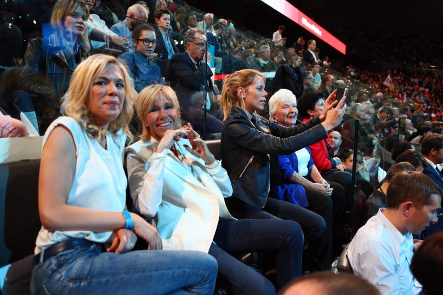 Brigitte Macron et ses filles Laurence et Tiphaine Auzière