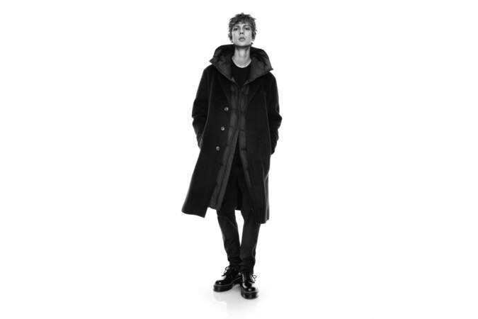 Manteau en laine mélangée, 199,90€, Collaboration Jil Sander et Uniqlo
