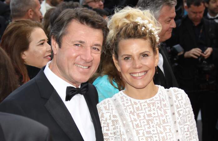 Christian Estrosi et Laura Tenoudji au Festival de Cannes en 2019