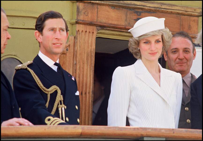 Le prince Charles et la princesse Diana en visite en Italie, le 18 avril 1985