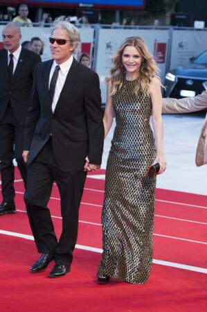 Michelle Pfeiffer et son mari David E. Kelley à la première de "Mother !" au 74ème Festival International du Film de Venise, en septembre 2017. 