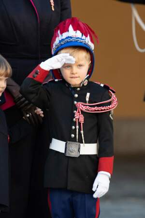 Le prince Jacques de Monaco, qui fêtera ses six ans en décembre prochain, semblait très à l'aise dans son rôle.