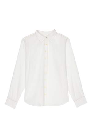 Chemise blanche en coton, 110€,  Maison Sarah Lavoine