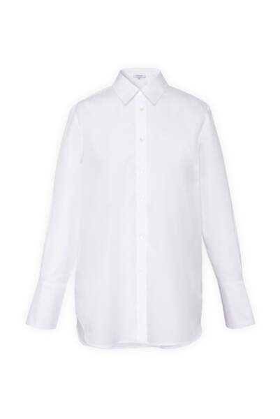 Chemise blanche en popeline de coton, 135€, Gerard darel