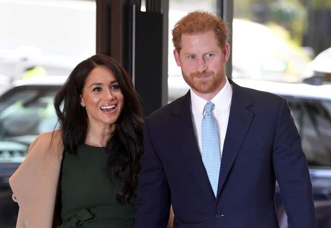 Le prince Harry et Meghan Markle arrivent à la cérémonie des WellChild Awards à Londres, le 15 octobre 2019