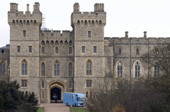 Un camion de déménagement de la société Abels a été aperçu devant le château de Windsor, situé à proximité immédiate de Frogmore, alors qu'il acheminait les meubles de la princesse Eugénie