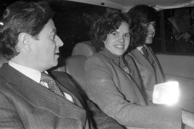Valérie-Anne Giscard d'Estaing entourée de son premier mari Gérard Montassier et de son frère Henri Giscard d'Estaing en 1979.