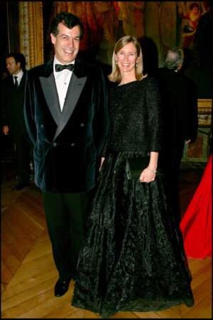 Le fils de Valéry Giscard d'Estaing, Henri avec sa femme Ina au château de Versailles en 2006.