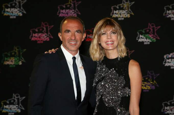 Nikos Aliagas et sa compagne Tina - 21ème édition des NRJ Music Awards au Palais des festivals à Cannes le 9 novembre 2019