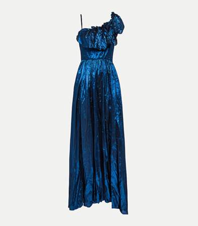 Robe bleue en soie et viscose avec lurex, 805 euros, Forte Forte.