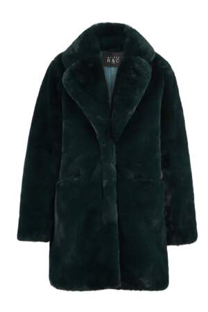 Manteau en fausse fourrure, Chiara Emerald, 425€, Maison R&C