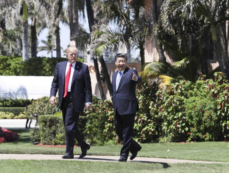 L'ex-président Donald Trump a pu y accueillir des chefs d'Etat étrangers, comme le président chinois Xi Jinping, en avril 2017. 