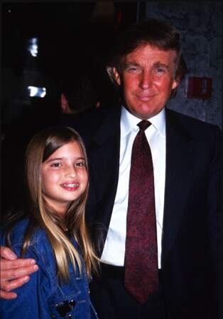 Ivanka Trump, et son père, Donald Trump, en octobre 1993. 