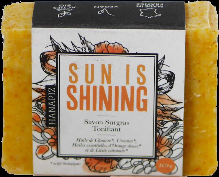 Savon Surgras Tonifiant, Sun is Shining, Hanapiz, 6,20 €.