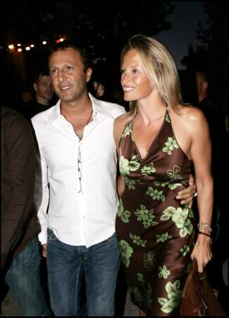 Arthur et Estelle Lefébure, lors de l'avant-première du film "Il ne faut jurer de rien", à Saint-Tropez, le 14 août 2005.