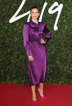 Hayley Atwell à la soirée The Fashion Awards au Royal Albert Hall à Londres, le 2 décembre 2019