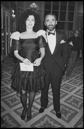 Claude Brasseur et sa femme Michele Combon au festival de Deauville en 1983