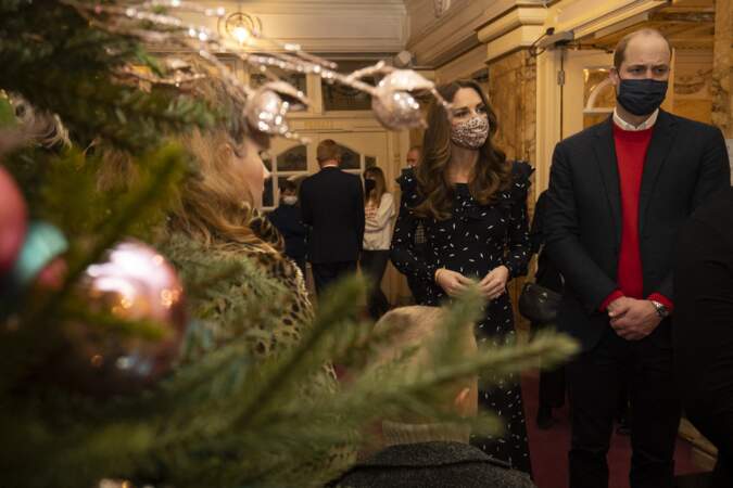 Le prince William et Kate Middleton ont assisté à un spectacle donné en l'honneur des personnes qui ont été mobilisées pendant la pandémie au Palladium à Londres, Royaume Uni, le 11 décembre 2020.