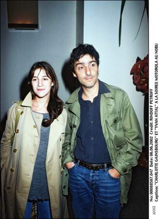 Charlotte Gainsbourg et Yvan Attal, en 2002.