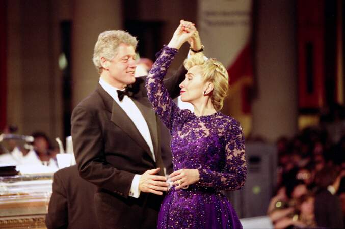 Bill et Hillary Clinton, le 20 janvier 1993.
