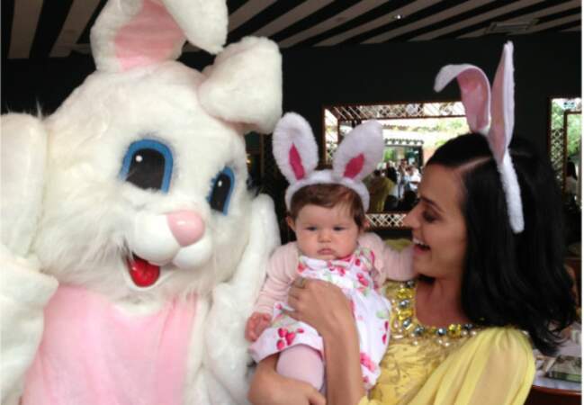 "Joyeuses Pâques" de la part de bébé Kai & Katy Perry