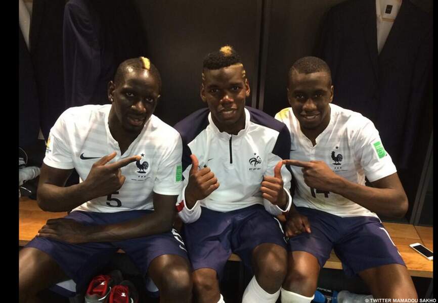 Mamadou Sakho, Paul Pogba et Blaise Matuidi