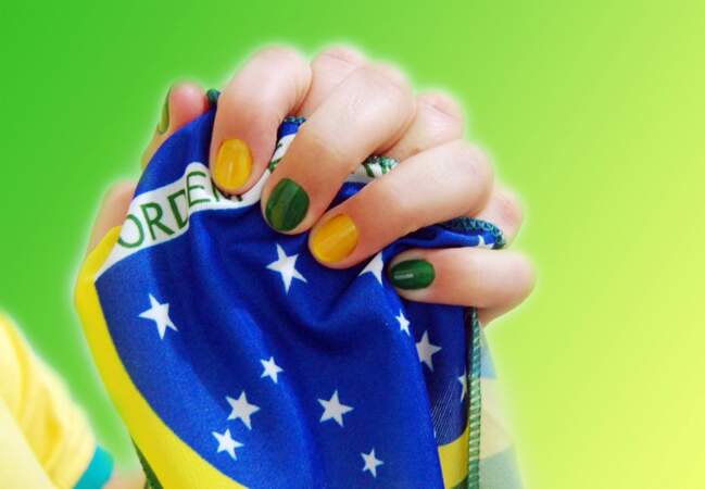 Des ongles aux couleurs du Brésil