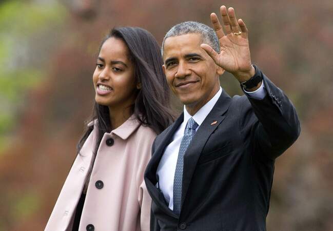 Malia Obama avec son père Barack Obama