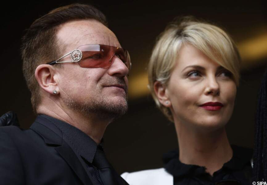 Bono et Charlize Theron