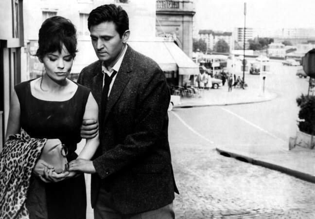 Au côté de la belle Pascale Petit dans "L'affaire d'une nuit" de Henri Verneuil en 1960