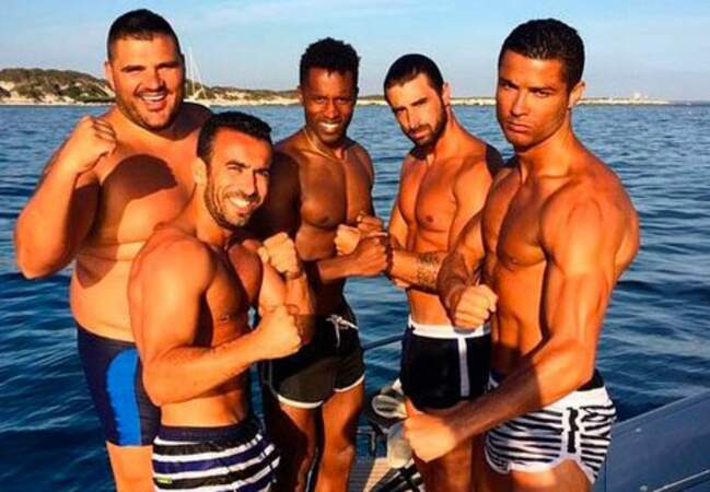 Cristiano et ses amis en vacances à Ibiza l'été dernier 