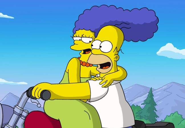 Marge et Homer dans les Simpson