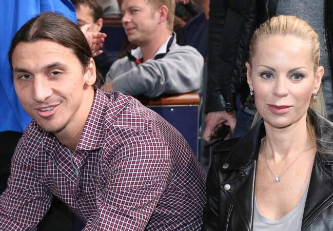 Zlatan Ibrahimovic et sa femme Helena Seger (PSG)