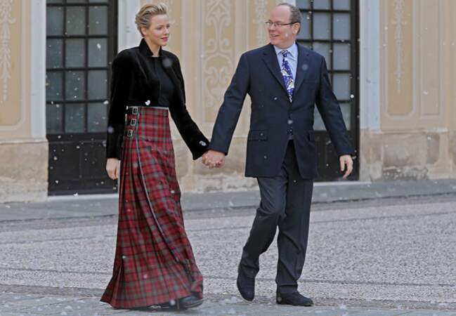 Leurs altesses sérénissimes la princesse Charlène de Monaco et le prince Albert II de Monaco