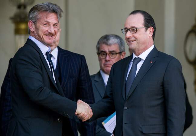 Sean Penn et François Hollande