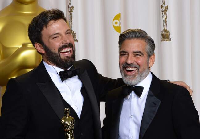 Ben Affleck et George Clooney tout sourire