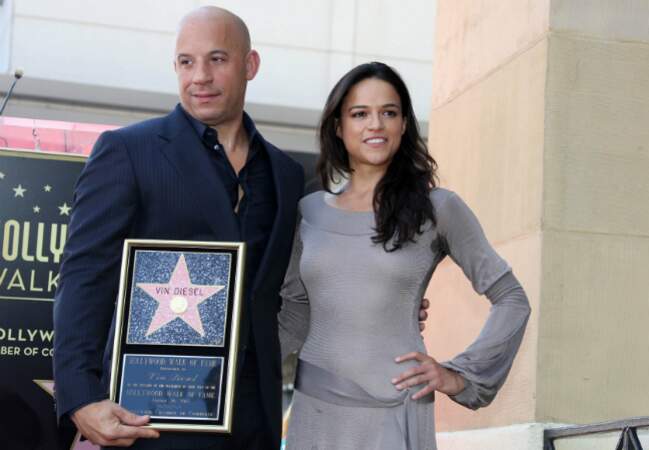 Vin Diesel et l'actrice Michelle Rodriguez