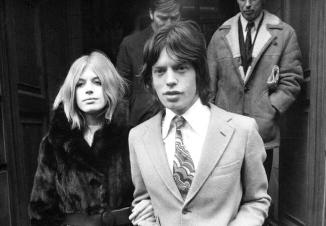 Marianne Faithfull avec Mick Jagger