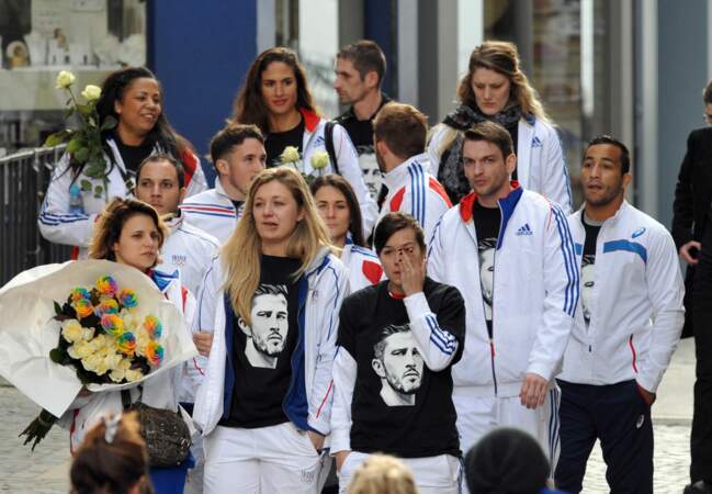 L'équipe de France de boxe unie aux obsèques d'Alexis Vastine