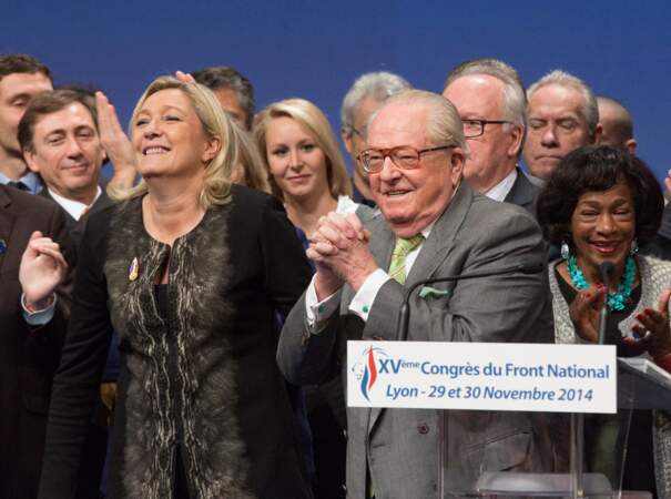 Jean-Marie et Marine Le Pen faisaient équipe